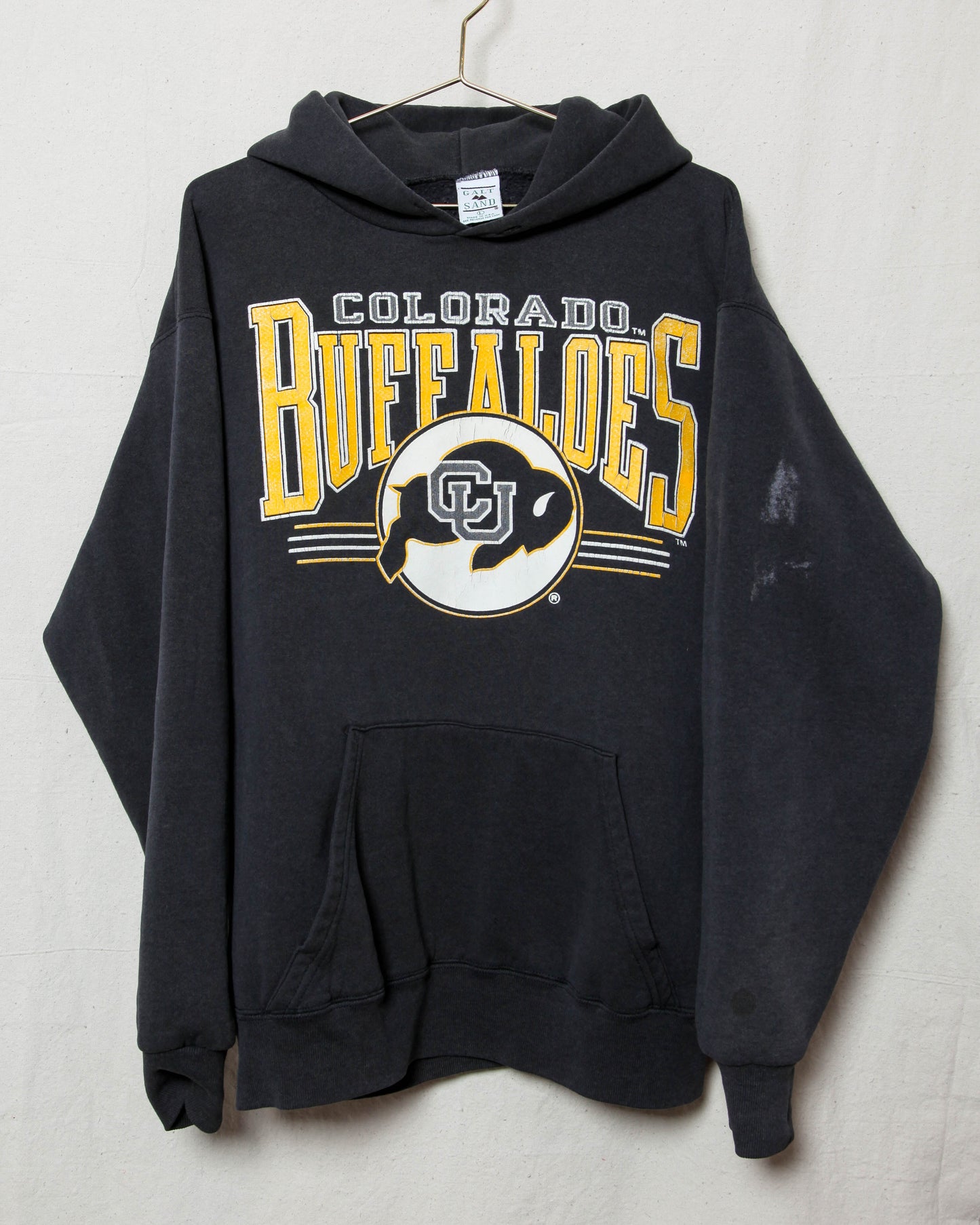 90s Vintage rare Colorado Buffaloes Uni hooded sweatshirt